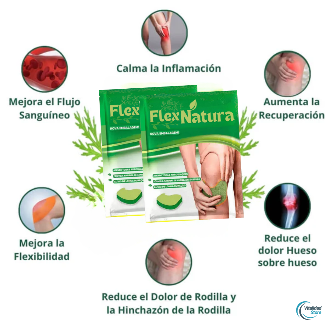 Parches Para El Dolor De Rodilla y Articulaciones FlexNatura